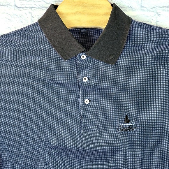 Polo Golf Ralph Lauren Other - Polo‎ Golf Ralph Lauren Men Blue Black Check Cotton Short Sleeve Shirt Size XL